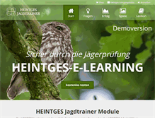 Tablet Screenshot of jagdtrainer.de